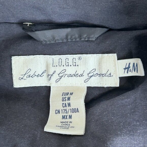 L.O.G.G. H&M Women's Black Puffer Vest Size Medium - Picture 3 of 6